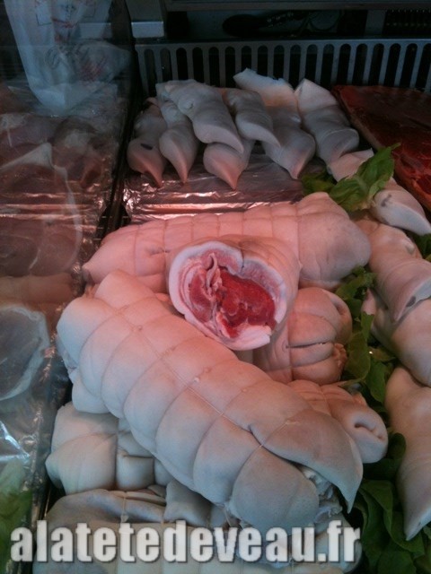 tête de veau en rouleaux